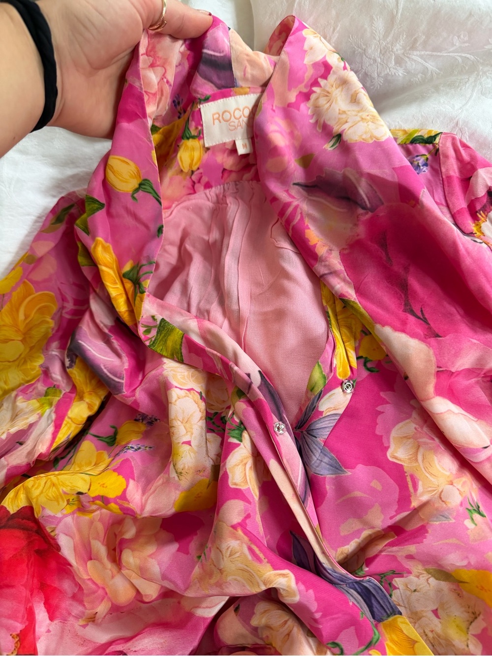 Rococo Sand floral ruffle wrap dress - Picture 4 of 4